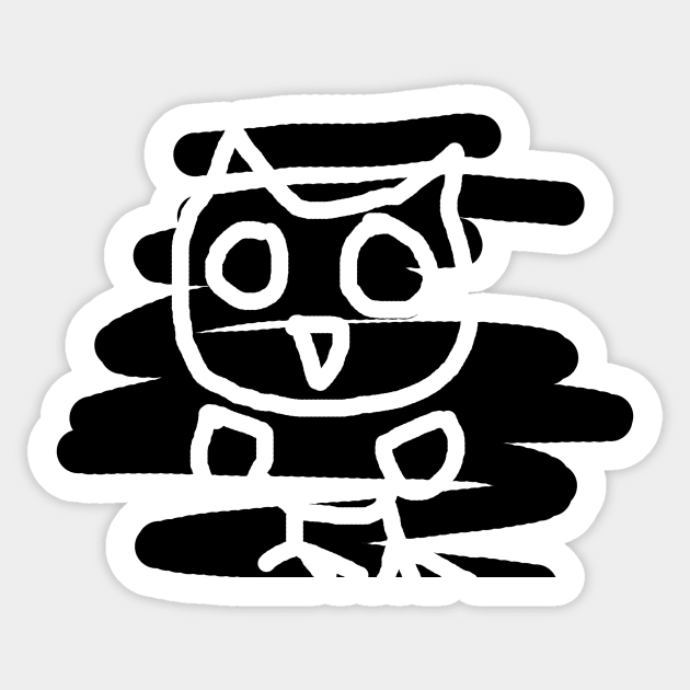 Broken Owl Sticker by AVEandLIA